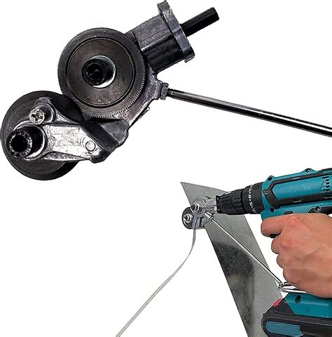 sheet metal drill hole cutter|best metal shear drill attachment.